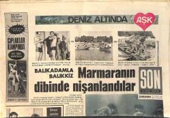 Son Aktüalite Gazetesi 27 Eylül 1967 - Çıplaklar Kampında Bir Türk Gazeteci - Bedri Rahmi'nin 20 Tonluk Panosu Yüzünden Az Daha NATO Binası Çöküyordu GZ156778