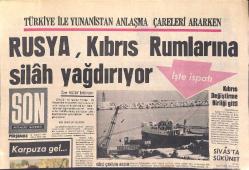 Son Aktüalite Gazetesi 21 Eylül 1967 - Rusya, Kıbrıs Rumlarına Silah Yağdırıyor - 1968 Çocuk Modası GZ156812