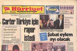 Hürriyet Gazetesi 30 Ocak 1977 - Fenerbahçe Kupaya Hevesli - Carter Türkiye İçin Rapor İstedi GZ156913