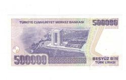 7. Emisyon 4. Tertip 500.000 Türk Lirası Seri L83 ÇİL - TCK9826