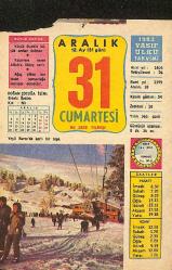 31 Aralık 1983 Takvim Yaprağı - Doğum Günü Hediyesi EFMN13691