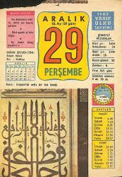 29 Aralık 1983 Takvim Yaprağı - Doğum Günü Hediyesi EFMN13693