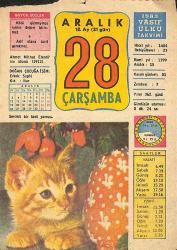 28 Aralık 1983 Takvim Yaprağı - Doğum Günü Hediyesi EFMN13694