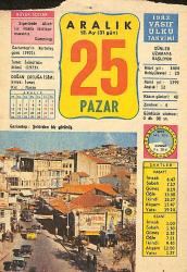 25 Aralık 1983 Takvim Yaprağı - Doğum Günü Hediyesi EFMN13697
