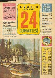 24 Aralık 1983 Takvim Yaprağı - Doğum Günü Hediyesi EFMN13698