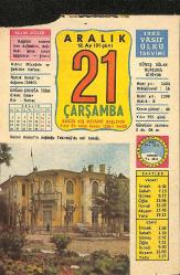 21 Aralık 1983 Takvim Yaprağı - Doğum Günü Hediyesi EFMN13701