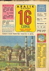 16 Aralık 1983 Takvim Yaprağı - Doğum Günü Hediyesi EFMN13706