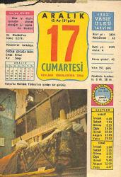 17 Arlık 1983 Takvim Yaprağı - Doğum Günü Hediyesi EFMN13753