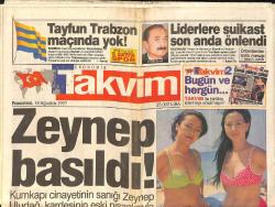 Takvim Gazetesi 18 Ağustos 1997 - Tarkan'ın Konserinde Genç Kılar Ağlayıp Bayıldılar - Müslüm Gürses: Ben Muhterem'e Aşığım GZ2061