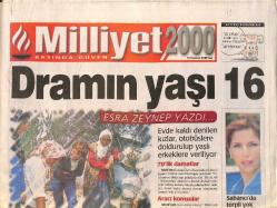 Milliyet 2000 Gazetesi 13 Haziran 2000 - Doğu'nun Çocuk Kadınları - Sabancı'da Torpil Yok - Nurşah Okay Dağıttı GZ2099