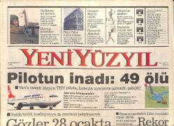 Yeni Yüzyıl Gazetesi 30 Aralık 1994 - Yılmaz Güney'in Duvarı İlk Kez Türkiye'de - Pera Palas Müze Oluyor GZ2421