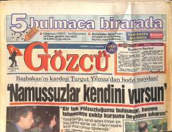 Gözcü Gazetesi 1 Haziran 1996 - Özer Çiller'i Kıskandıran Sahneler - Levent Kırca Şimdi Film Çevirmek İstiyor - Rusya'da Çıplak Tiyatro GZ2576