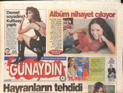 Sabah Gazetesi Günaydın Eki 31 Ağustos 2005 - Mustafa Sandal: Evlenmeyeceğim - Nilüfer İlk Kez Bir Dizinin Müziklerini Besteledi GZ3211