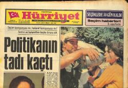 Hürriyet Gazetesi 12 Eylül 1975 - Politikanın Tadı Kaçtı - Yüzbaşı Ahmet, Enkaz Altından Çıkardığı Nurşen'i Evlat Edindi GZ157566