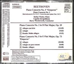Beethoven : Stefan Vladar, Capella Istropolitana, Barry Wordsworth ‎- Piano Concerto No. 5 