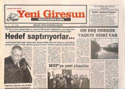 Yeni Giresun Gazetesi 22 Aralık 2005 - MHP'ye Yeni Yönetim - Asgari Ücret 380 YTL'ye Yükseldi GZ3432