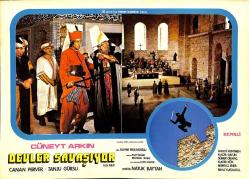 Kara Murat; Devler Savaşıyor Filmi Lobi Kartı - Cüneyt Arkın - Canan Perver - Tanju Gürsu KRT23576