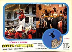 Kara Murat; Devler Savaşıyor Filmi Lobi Kartı - Cüneyt Arkın - Canan Perver - Tanju Gürsu KRT23580