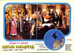 Kara Murat; Devler Savaşıyor Filmi Lobi Kartı - Cüneyt Arkın - Canan Perver - Tanju Gürsu KRT23582