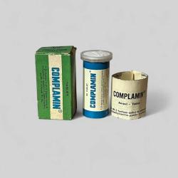 Vintage 1966 Complamin İlaç Kutusunda Koleksiyonluk Tüketilmez MDL408