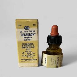 Vintage 1961 Decaddron İlaç Kutusunda Koleksiyonluk Tüketilmez MDL 398