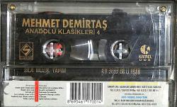 Mehmet Demirtaş - Anadolu Klasikleri 4 Kaset (İkinci El Kaset) KST28185