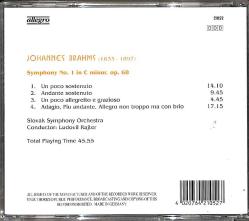 Johannes Brahms - Symphonie No. 1 CD (İkinci El) CD4894