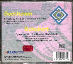 Beethoven Symphony No.5 Fate Schubert Symphony No.8 (Unfinished) CD (İkinci El) CD5082