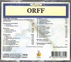 Carl Orff - Carmina Burana CD (İkinci El) CD5395