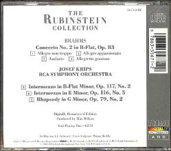 Brahms - Concerto No.2 Rhapsody, Op. 79 No.2 - 2 Intermezzos CD (İkinci El) CD5429