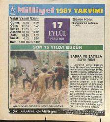 17 Eylül 1987 Takvim Yaprağı - Doğum Günü Hediyesi EFMN14134