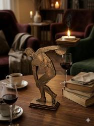 ✨Disk atan atlet formlu ahşap mumluk...