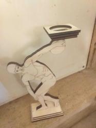 ✨Disk atan atlet formlu ahşap mumluk...