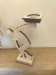 ✨Disk atan atlet formlu ahşap mumluk...