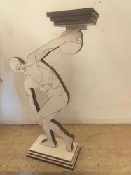 ✨Disk atan atlet formlu ahşap mumluk...