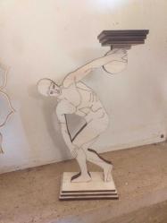 ✨Disk atan atlet formlu ahşap mumluk...