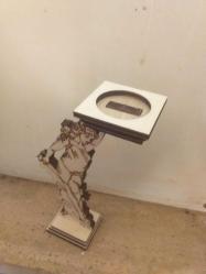 ✨Antik heykel formlu ahşap mumluk...