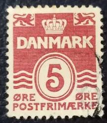 1938 Danimarka Pulu - Dalgalar Serisi - 5 Ore