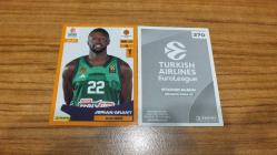 Panini EuroLeague Basketball 2024-2025 Jerian Grant Panathinaikos AKTOR Athens Sticker No:270