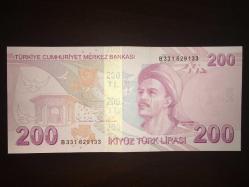 9.EMİSYON 200 TÜRK LİRASI B 331 629133  ÇA - TAM RADAR TCB 2757