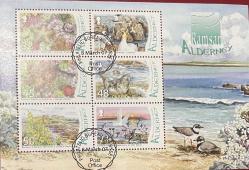 2007.KUŞLAR.BALIKLAR.ALDERNEY     BLOK.İGD DAMGALI