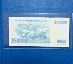 7.Emisyon 250.000 Lira ( 250 Bin Lira ) Seri: G64 832912 ÇİL