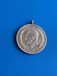 1954 Doğubank Atatürk gümüş hatıra madalyası