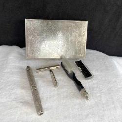 1970'ler Trio Vintage Seyahat Tıraş Seti