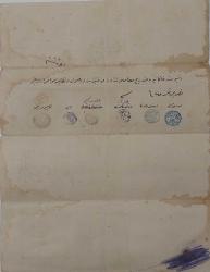 OSMANLI DÖNEMİ NADİR PUL ÜSTÜ NADİR MÜHÜRLÜ ORİJİNAL MÜLK TAPU SENEDİ 4ZZ2M ÇOK NADİRDİR