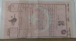 OSMANLI DÖNEMİ NADİR PUL ÜSTÜ NADİR MÜHÜRLÜ ORİJİNAL MÜLK TAPU SENEDİ 3WW2V1 ÇOK NADİRDİR