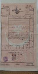 OSMANLI DÖNEMİ NADİR PUL ÜSTÜ NADİR MÜHÜRLÜ ORİJİNAL MÜLK TAPU SENEDİ 3WW2V1 ÇOK NADİRDİR