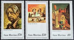 +++ SAN MARİNO GIORGIO de CHIRICO TABLOLAR      1979    - DAMGASIZ