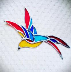 KUŞ 1 CAM KURŞUN VİTRAY