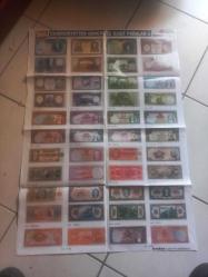 Türk Lirası'nın Güvenlik Özellikleri: 2 POSTER + 1 KİTAP RENK  içinde osmanlıdan günümüze kağıt para afişleri 1 ve  2 afiş 70×50 cm bir adet 35x 50 yeni türk lirası afişleri ve 1 adet kitapçık set Çok nadir